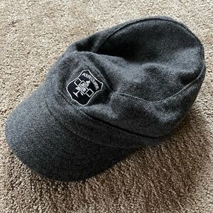 Gray Fleece four square cadet hat